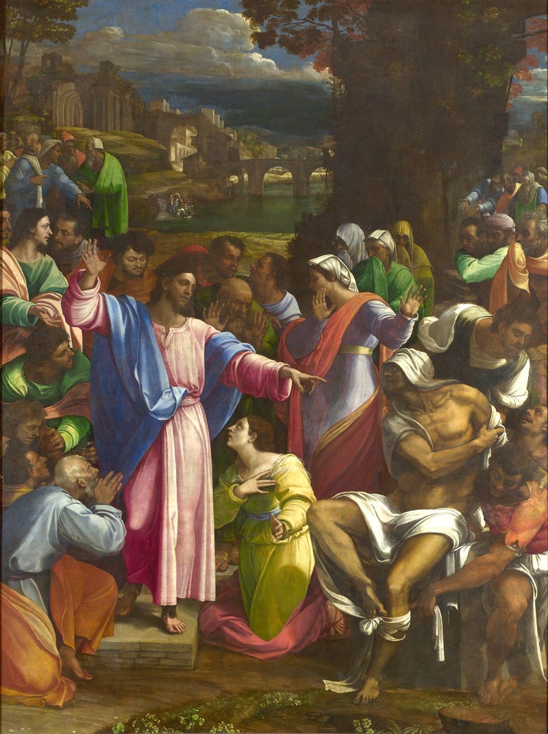 Title: Raising of Lazarus
[Click for larger image view]