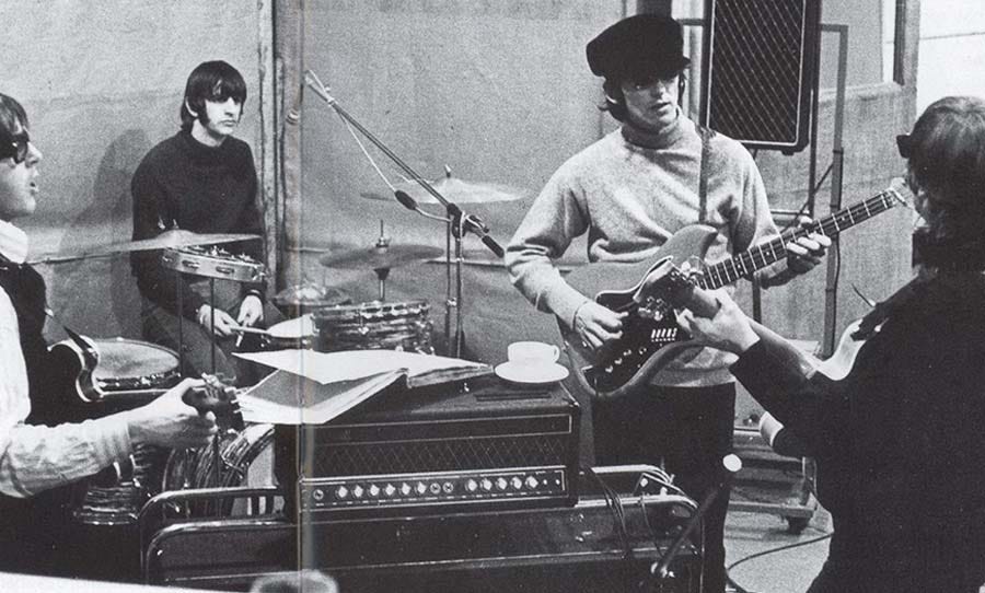 The Beatles with John Lennon on bass