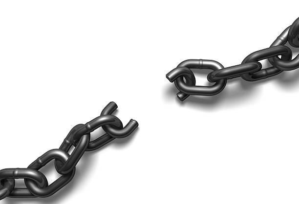 Top view of broken steel chain on white http://i.istockimg.com/file_thumbview_approve/19074284/1/stock-photo-19074284-plastic-man-holding-blank-orange-note.jpghttp://i.istockimg.com/file_thumbview_approve/19074116/1/stock-photo-19074116-us-coins-on-color-note-paper.jpghttp://i.istockimg.com/file_thumbview_approve/18818917/1/stock-photo-18818917-confident-business-male-figure-holding-a-rolled-dollar-bill.jpghttp://i.istockimg.com/file_thumbview_approve/18818413/1/stock-photo-18818413-financial-conquest.jpghttp://i.istockimg.com/file_thumbview_approve/19040755/1/stock-photo-19040755-self-help.jpghttp://i.istockimg.com/file_thumbview_approve/18970077/1/stock-photo-18970077-tall-column-of-us-quarters.jpghttp://i.istockimg.com/file_thumbview_approve/18133438/1/stock-photo-18133438-lost-and-found.jpghttp://i.istockimg.com/file_thumbview_approve/19008794/1/stock-photo-19008794-stair-stepped-stacks-of-us-coins.jpghttp://i.istockimg.com/file_thumbview_approve/18778254/1/stock-photo-18778254-wooden-character-looking-longingly-out-of-a-window.jpg unfettered stock pictures, royalty-free photos & images