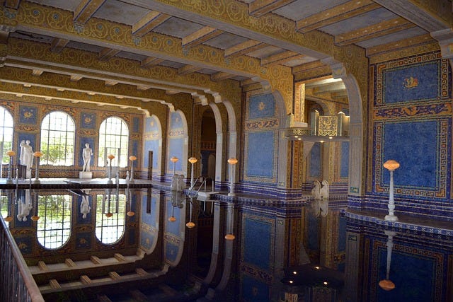 indoor pool at Hearst Castle