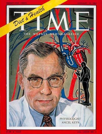 TIME Magazine Cover: Ancel Keys - Jan. 13, 1961 -