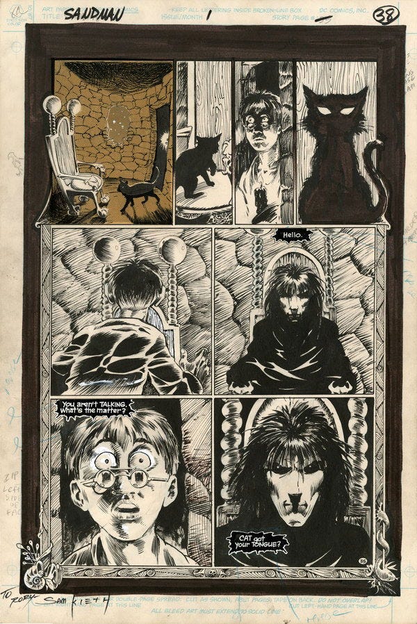 SANDMAN #1 p.38 Comic Art