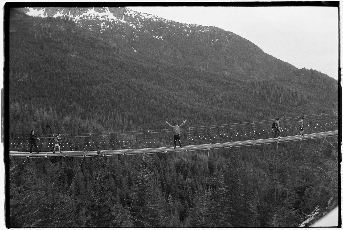 Photo of the suspension bridge at the Sea to Sky Gondola