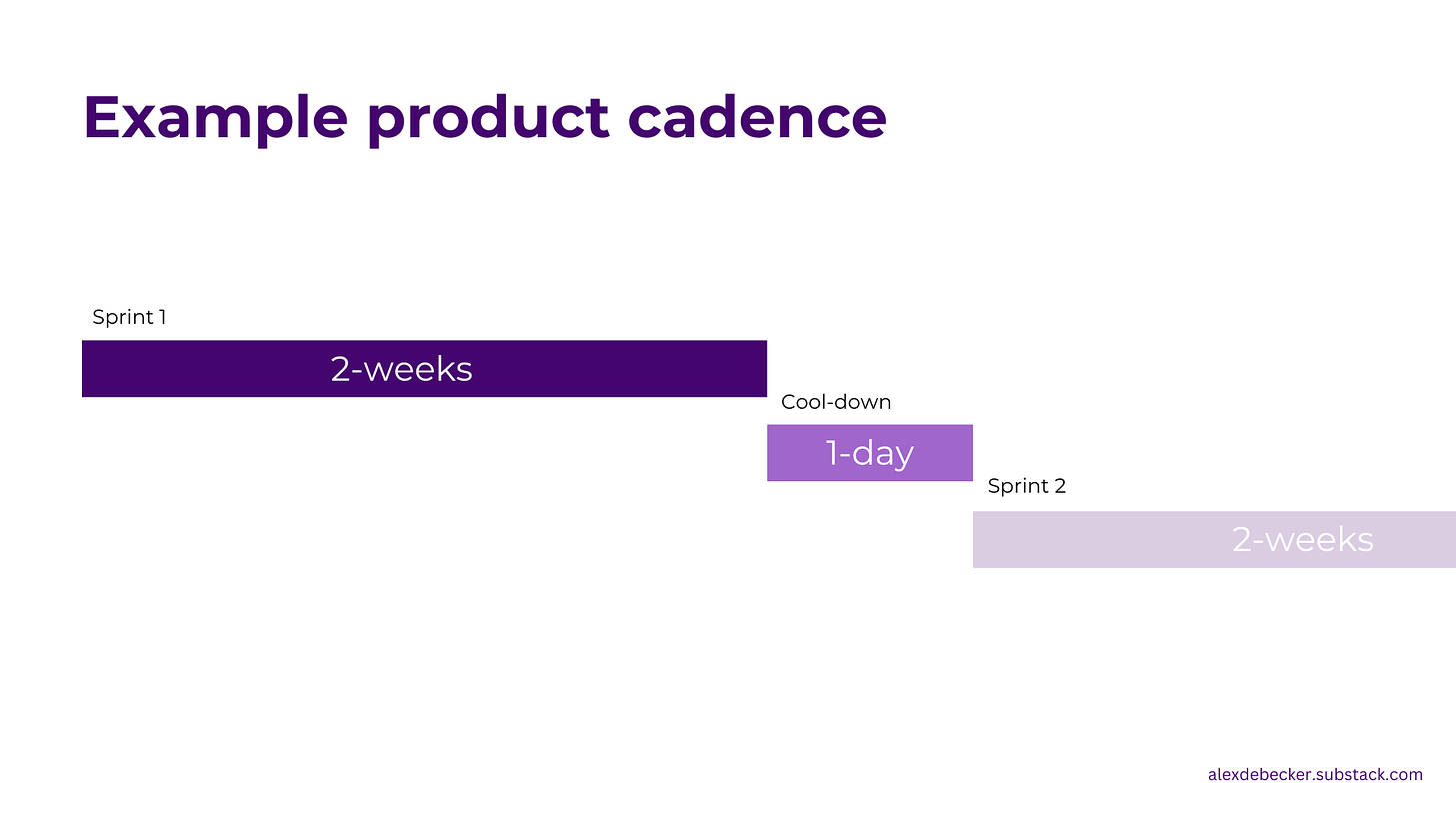 alex debecker product cadence with cool-down