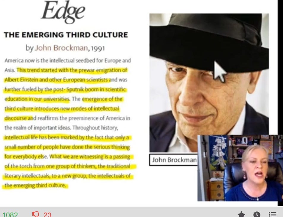 Robert Maxwell died in 1991

That year John Brockman's book "The Emerging Third Culture" was published

Third Culture conferences hosted by Brockman's The Edge...

 