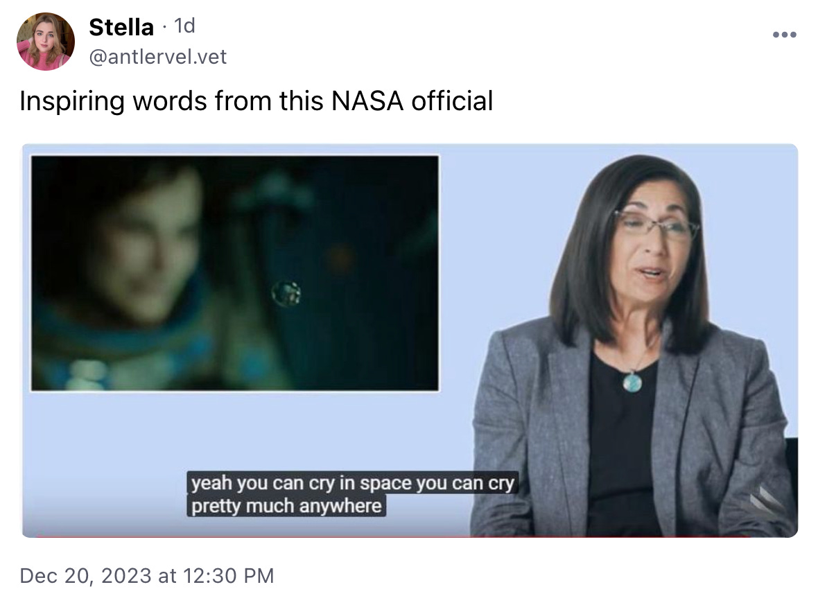 Inspiring words from this NASA official