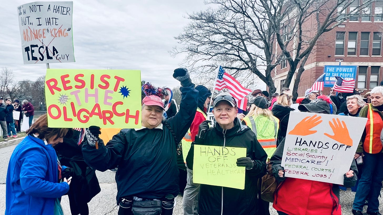 Steve Ahlquist: Thousands take to the streets of Providence to protest the Trump/Musk Administration 5 https%3A%2F%2Fsubstack post media.s3.amazonaws.com%2Fpublic%2Fimages%2F8ff158a2 40c1 486d be13