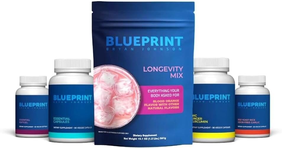 Amazon.com: Blueprint Bryan Johnson Supplement Stack : Health & Household