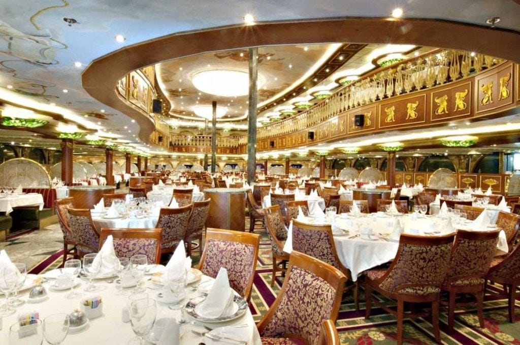 typical cruiseship dining room