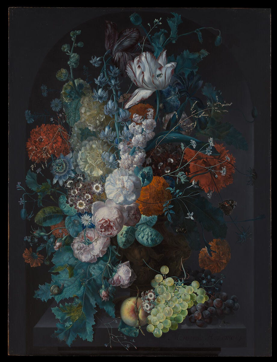 A Vase of Flowers, Margareta Haverman (Dutch, Breda 1693–1722 or later), Oil on wood 