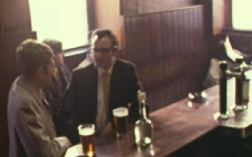A shot of an Edinburgh pub from the BBC documentary.