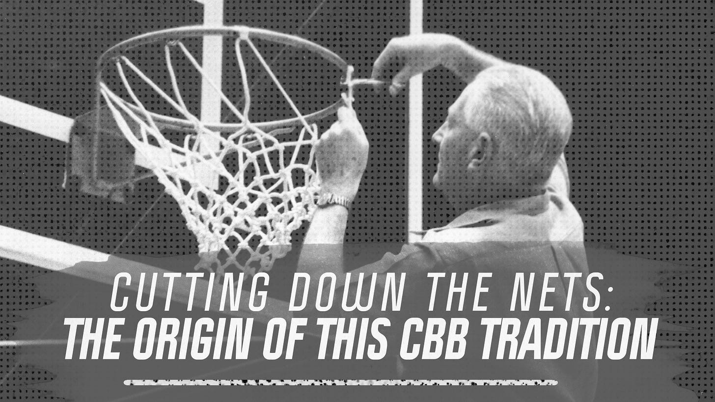 Cutting Down the Nets: The Origin of This CBB Tradition - NBC Sports Boston