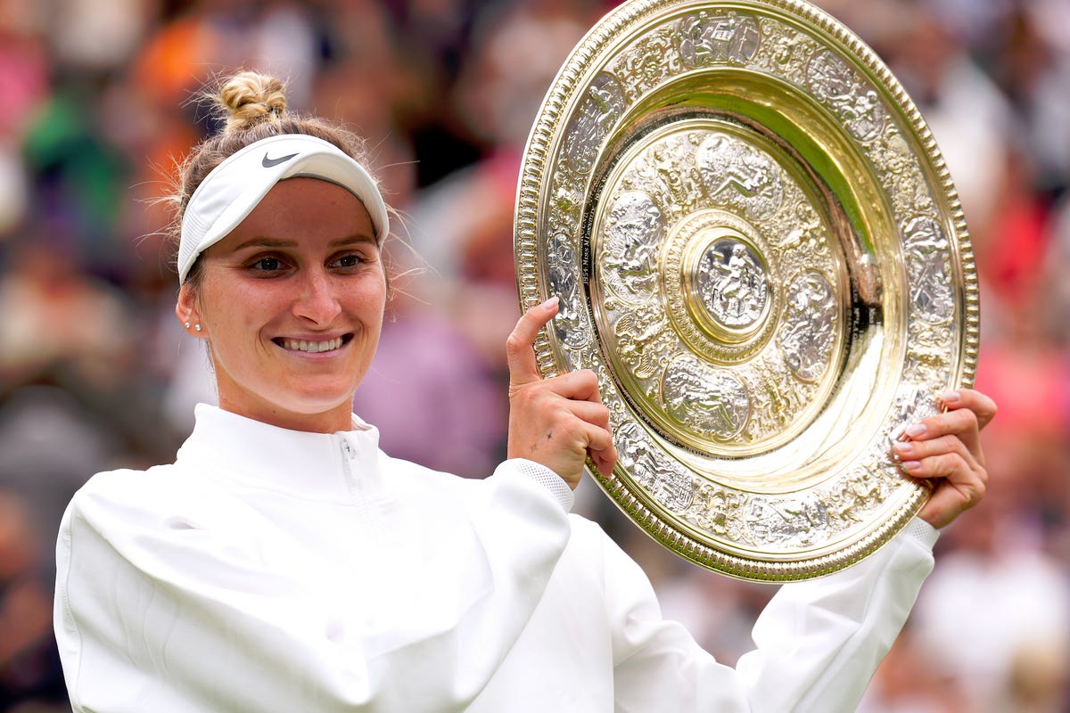 Unseeded Marketa Vondrousova makes history by stunning favourite Ons Jabeur  to win Wimbledon title