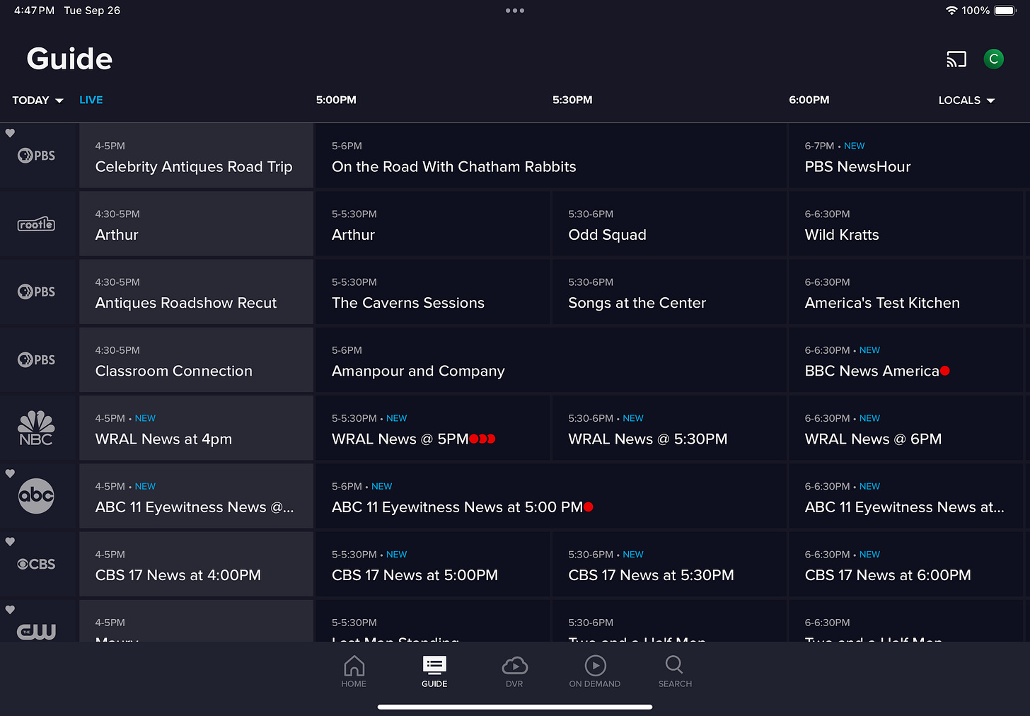 Sling app screenshot