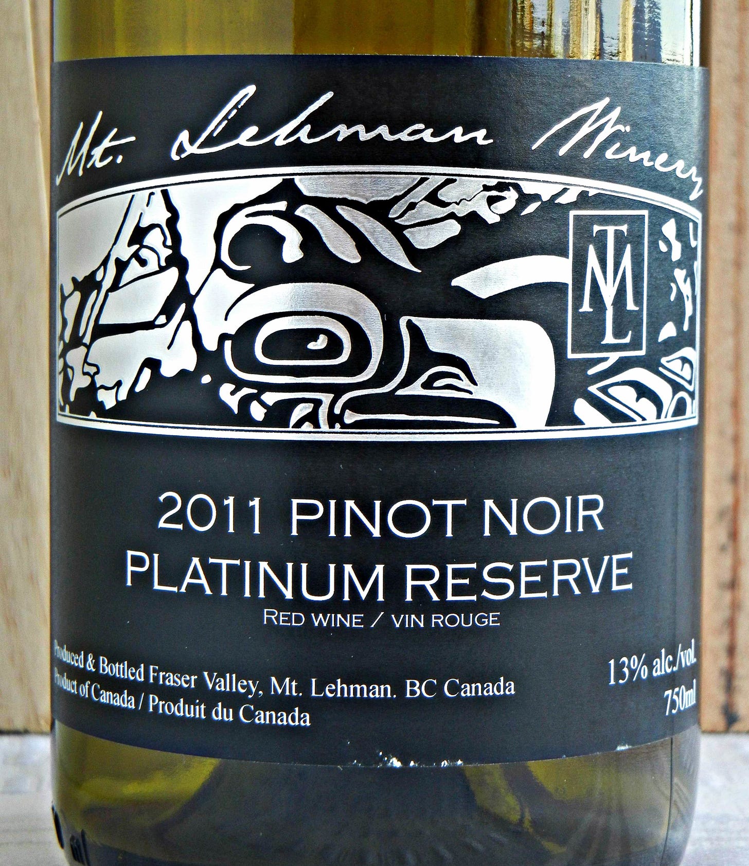 Mt. Lehman Platinum Reserve Pinot Noir 2011 Label - BC Pinot Noir Tasting Review 11