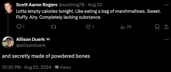 and secretly made of powdered bones.