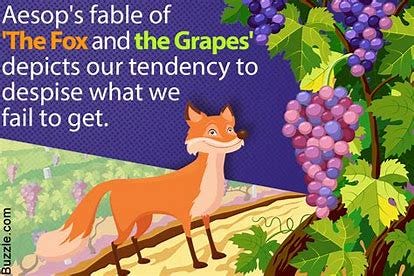 Image result for fox and the grapes