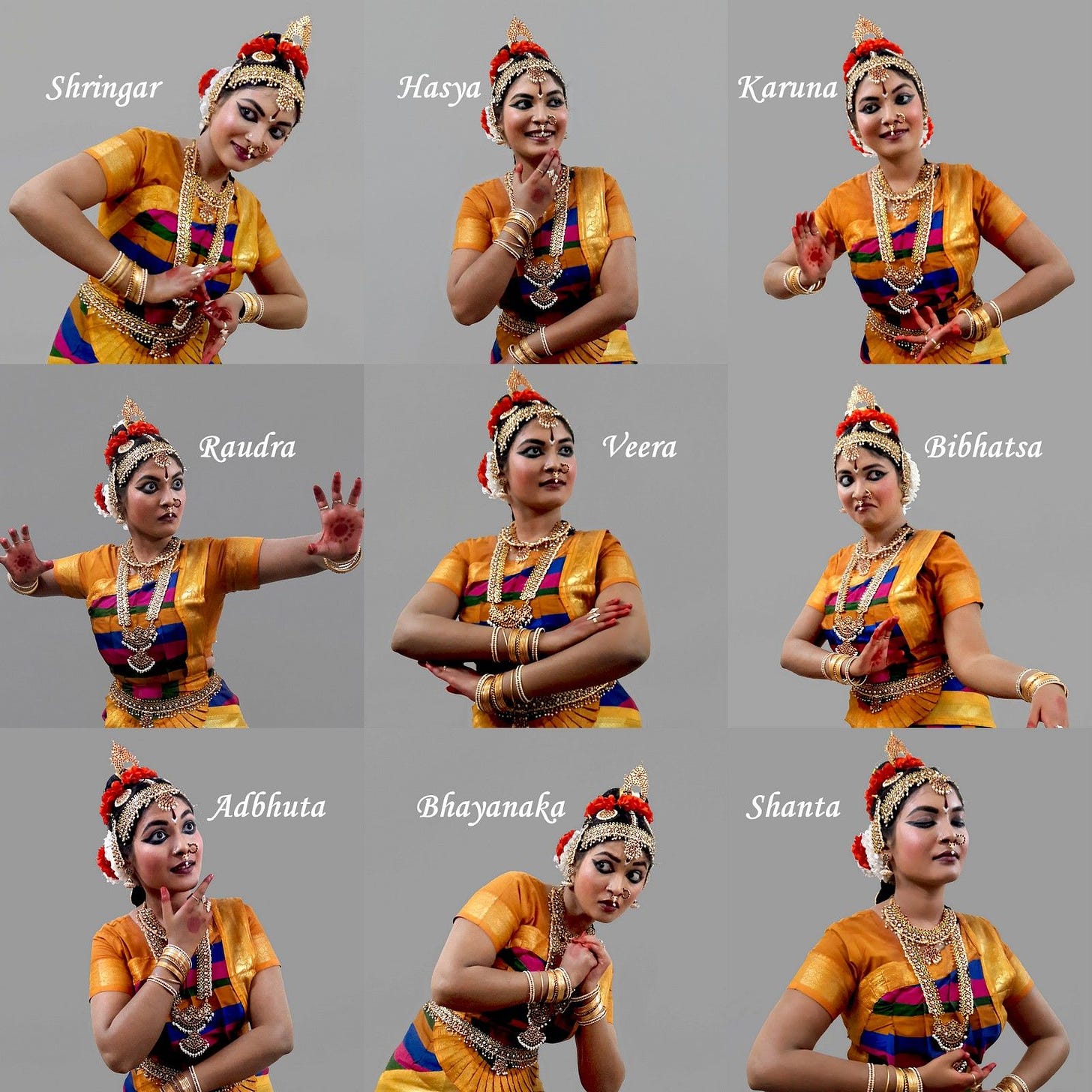 Navarasa (Nine moods) by Sreeja Renganath | Childhood memories art, Indian  classical dance, Good morning sunday images