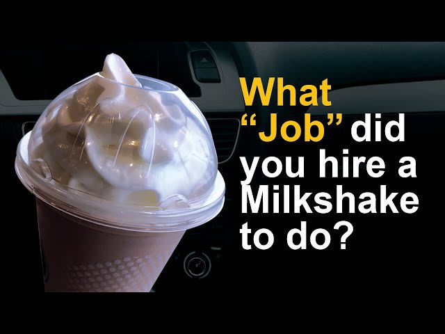 What "Job" did you hire a Milkshake to do? 🥤 #sales #storytelling #success  #jobstobedone