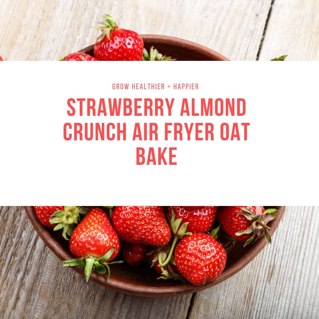 Strawberry almond crunch oat bake