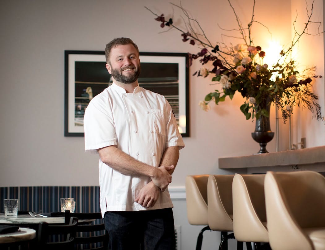 Bardo chef/owner Remy Pettus in the bar of his restaurant. "This is literally a dream come true," he said. "It's so enjoyable and rewarding when thing