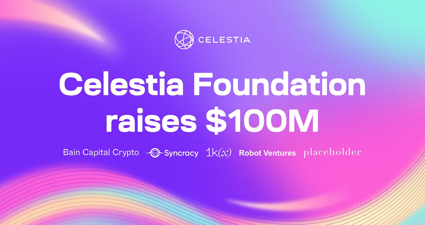 Celestia Foundation raises $100M