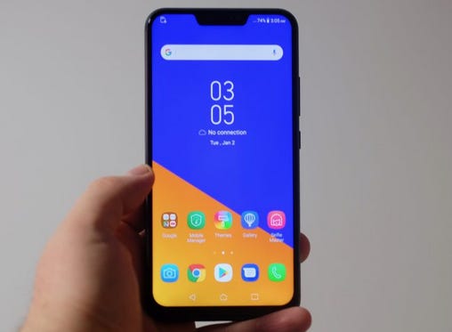 asus zenfone 5 steals apple iphone x notch