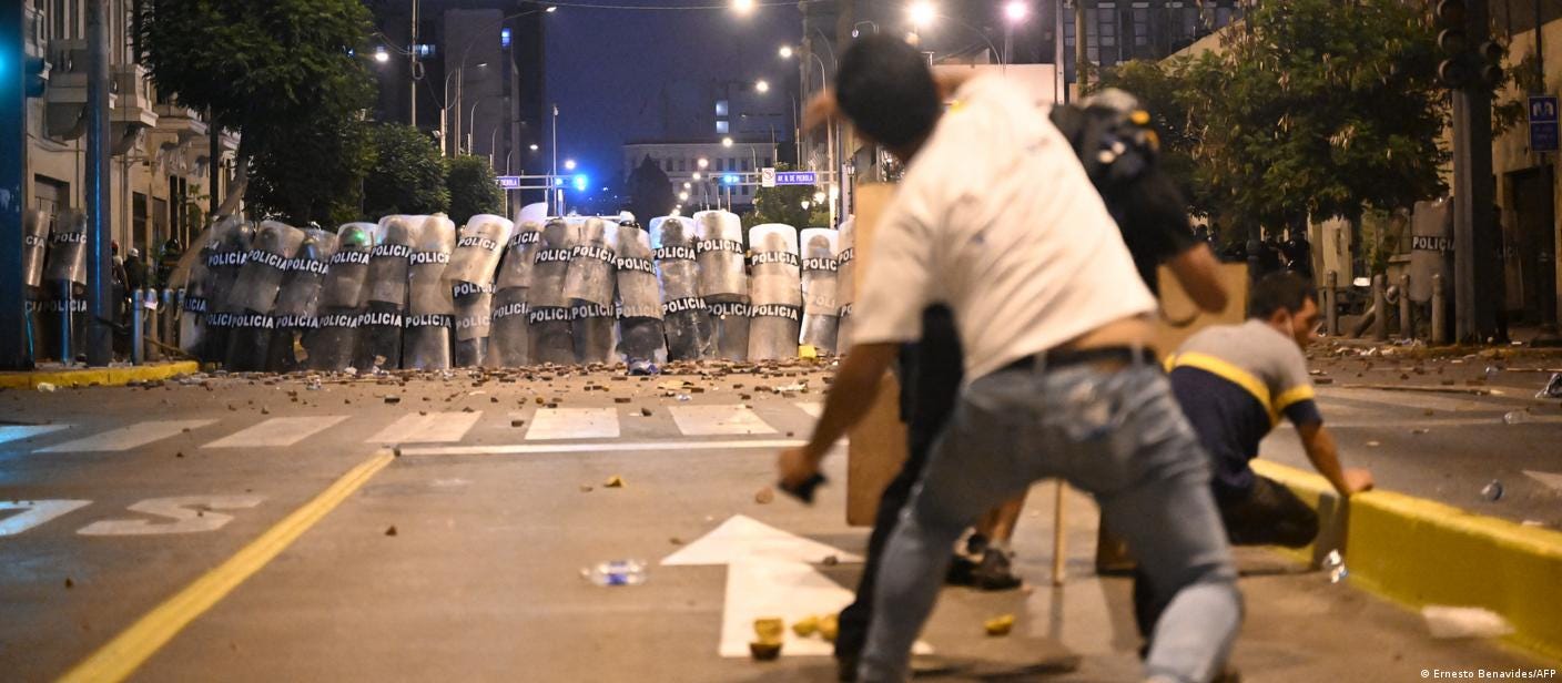 Peru vive novo dia de caos com onda de protestos – DW – 20/01/2023