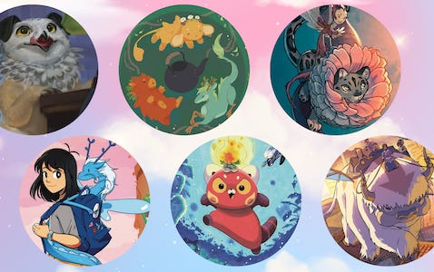 close ups of the cute fantasy animals on the covers listed below