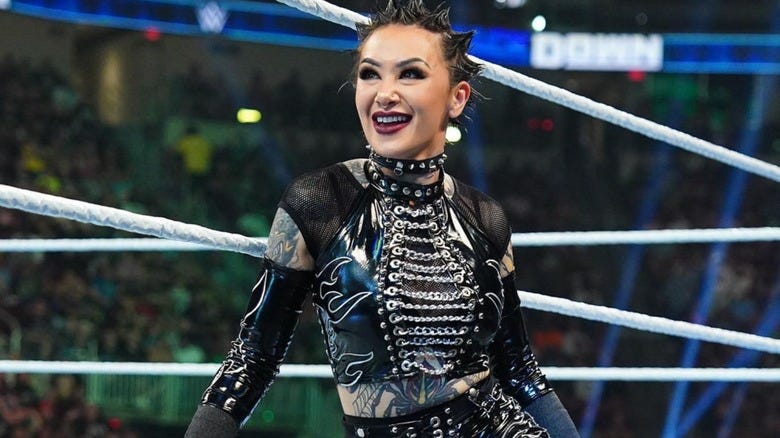 Shotzi enters the ring before a match on "WWE SmackDown."