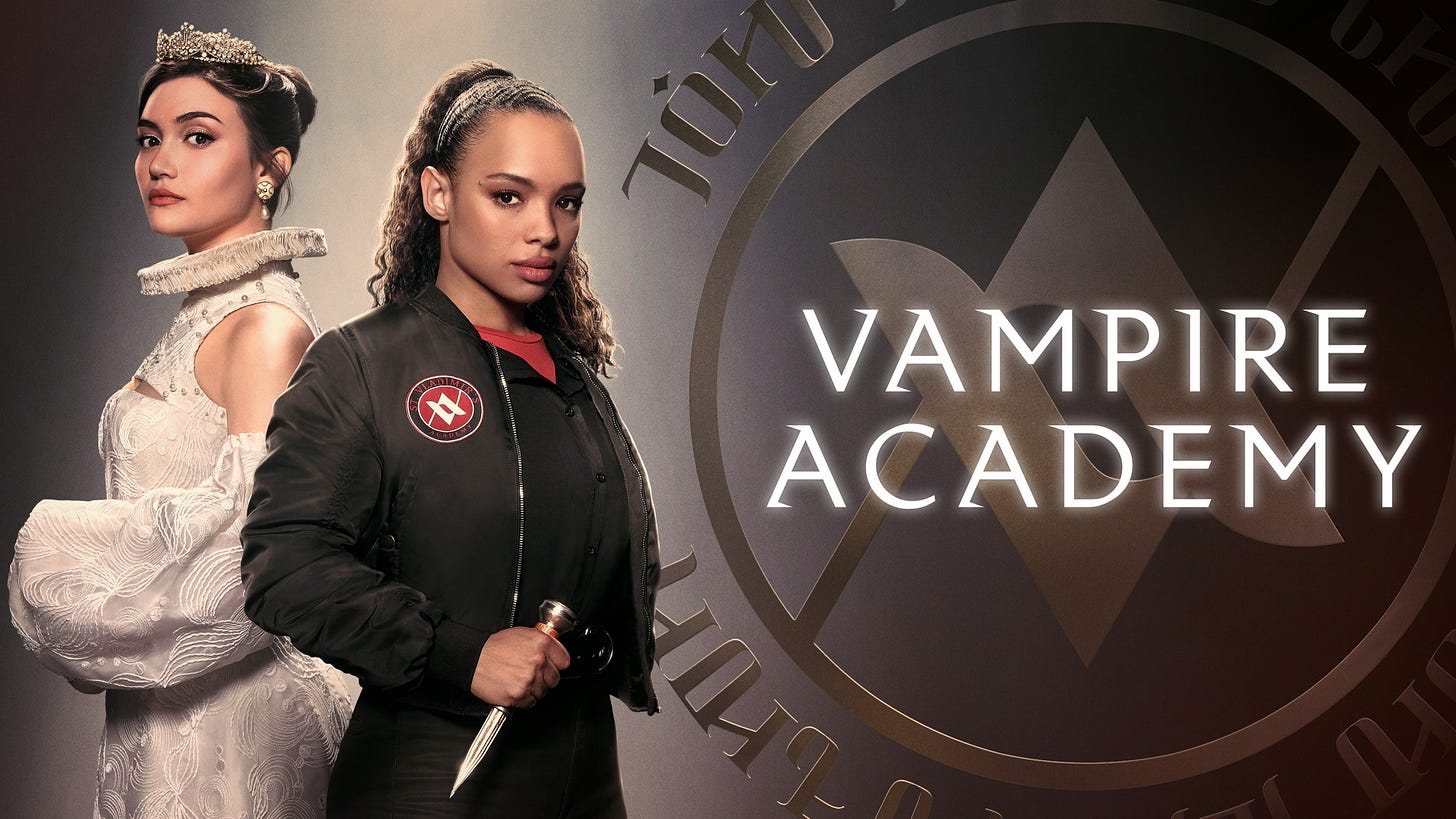 Vampire Academy starring Sisi Stringer, Daniela Nieves, Kieron Moore, André Dae Kim, Anita-Joy Uwajeh, Mia McKenna-Bruce, Jonetta Kaiser, Andrew Liner, Rhian Blundell and J. August Richards. Click here to check it out.