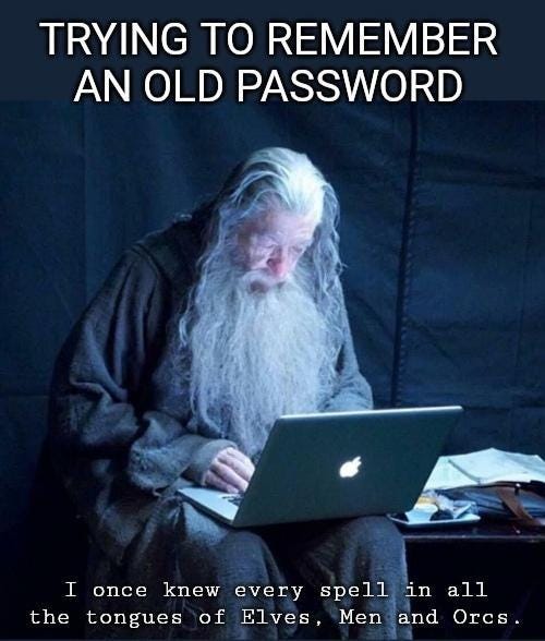 old passwords | Lord Of The Rings | Know Your Meme
