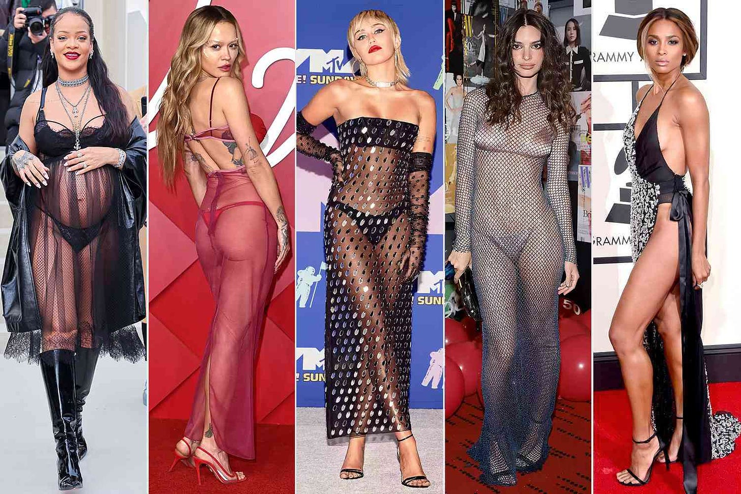 The Most 'Naked' Celebrity Dresses of All Time: The Sheerest, Sexiest and Most  Revealing