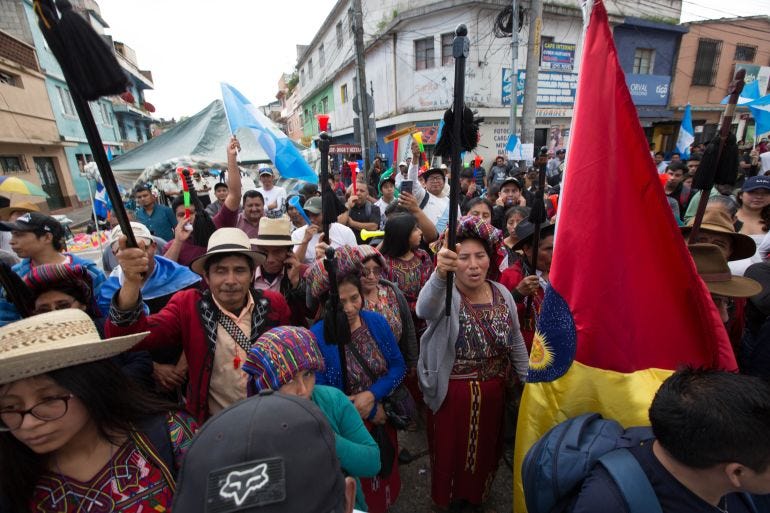 Guatemala's Indigenous leaders take to the streets in nationwide protests |  Protests News | Al Jazeera