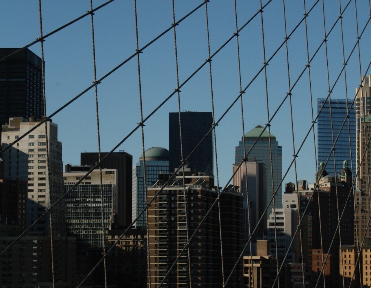 Photo of New York City from Brooklyn Bridge