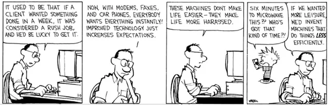Calvin's Dad on Technology Being Used to Make Life Harder : r/antiwork