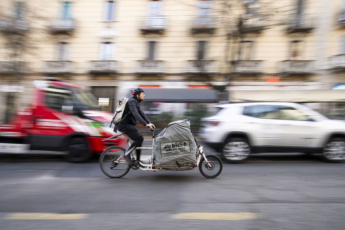 Cargo bike a Torino, foto di Paolo Ciaberta