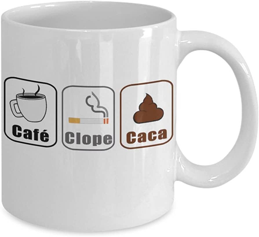 Amazon.com: Mug Café Clope Caca : Home & Kitchen