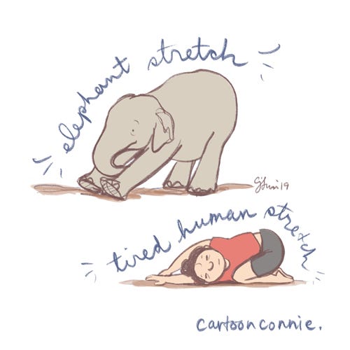 elephant, illustration, drawing, sketchbook, comics, connie sun, cartoonconnie