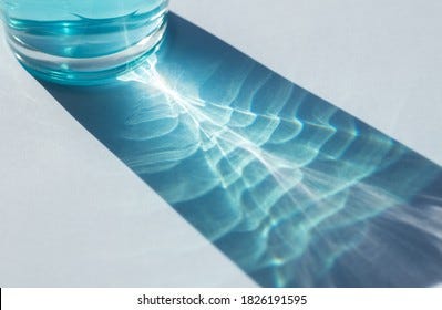 Sunlight Through Glass Water Made Beautiful Stock Photo 1826191595 |  Shutterstock