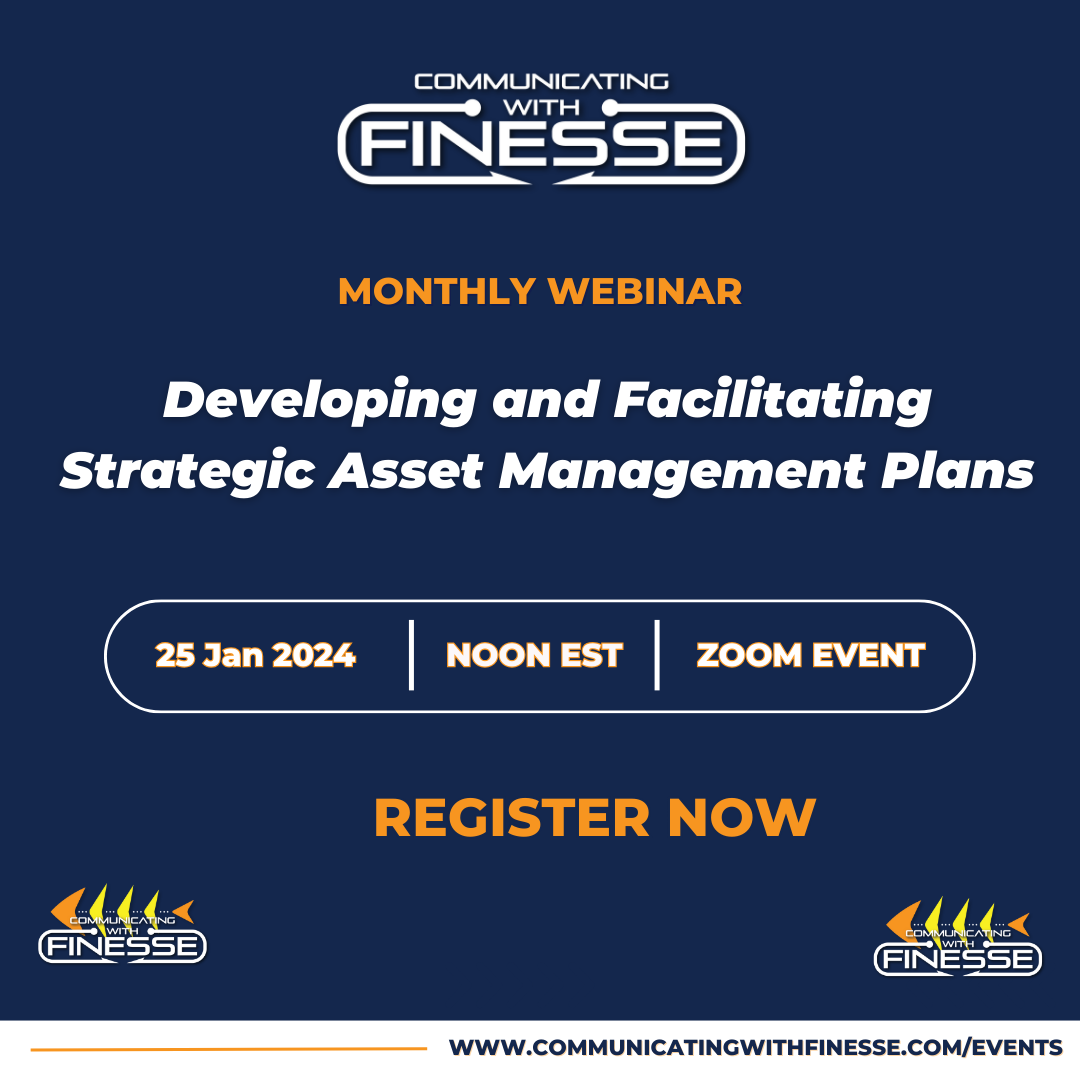 Join CWF for the free webinar on being a better facilitator of asset management plans.