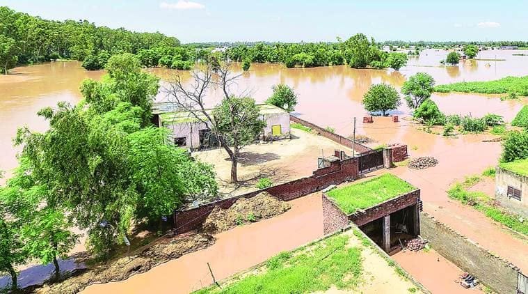 Punjab floods: 57 villages inundated | Chandigarh News - The Indian Express