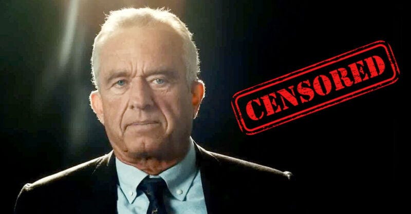 RFK Jr. with word "censored" on top