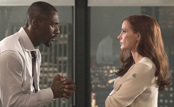 Idris Elba and Jessica Chastain