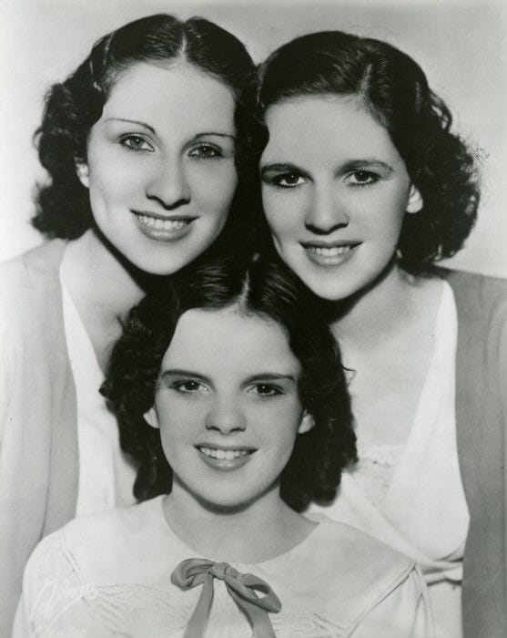 A TRIP DOWN MEMORY LANE: JUDY GARLAND AND THE GUMM SISTERS