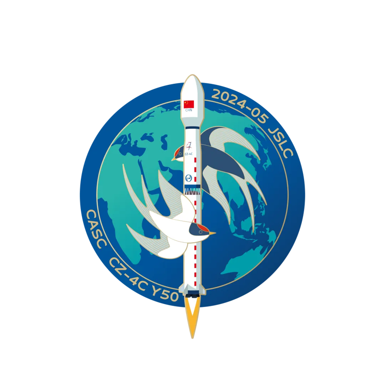 The launch mission patch of the Long March 4C Y50.