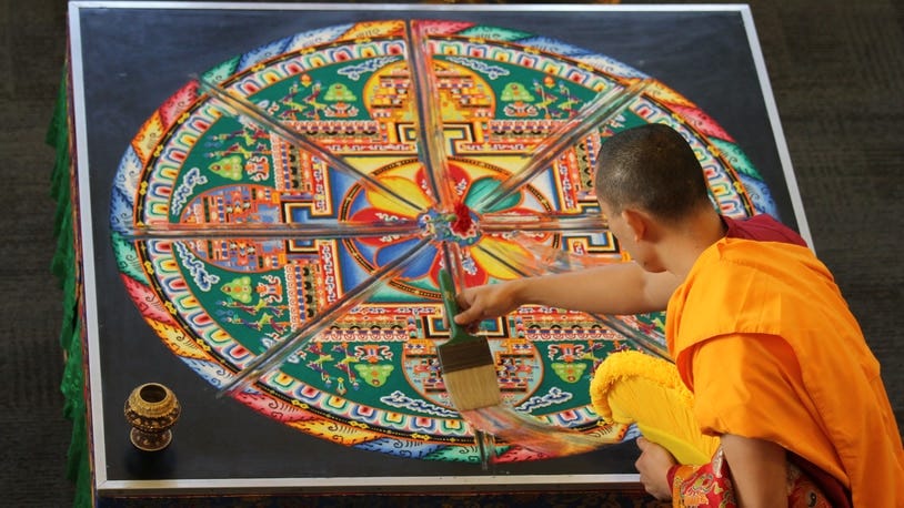 Monks take days to build mandala, then destroy it in hours
