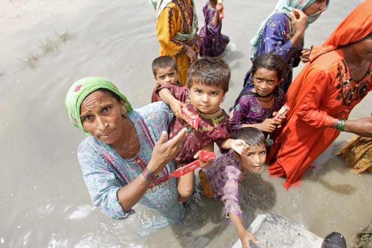 flood victims in Pakistan