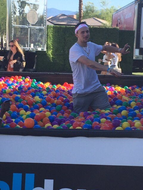 johnny manziel ball pit