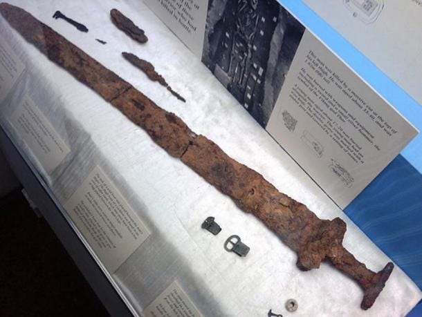 Derby Museum Viking Sword found in Repton. Derby Museum Viking Sword found in Repton.